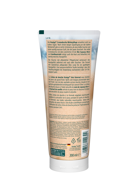 Cremedusche Winterpflege - Rückansicht