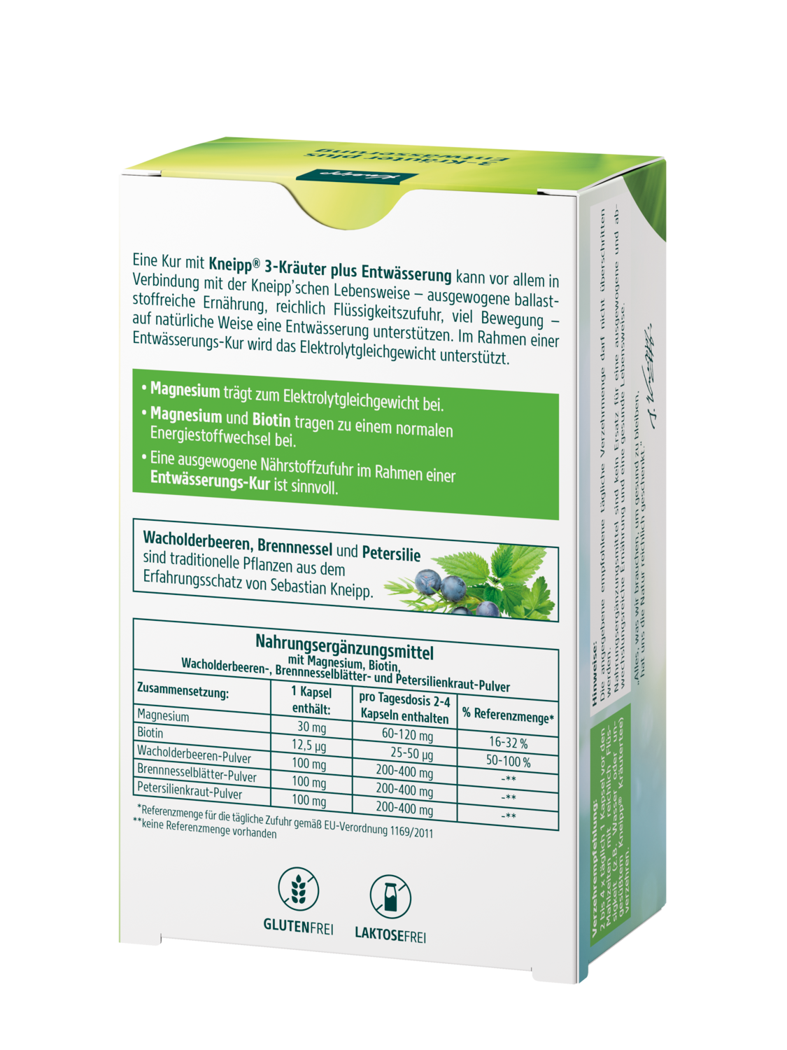 3-Kr&auml;uter plus Entw&auml;sserung - R&uuml;ckansicht