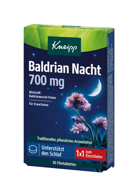 Kneipp Baldrian Nacht 700 mg - Vorderansicht