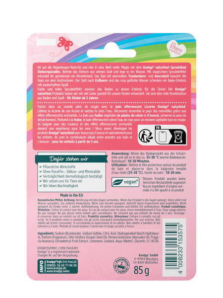 Naturkind Sprudelbad Einhornparadies - Rückansicht