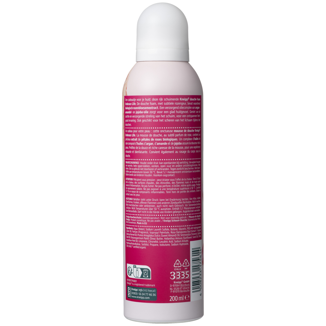 Schaum-Dusche Embrace Life Rosenbl&uuml;te - R&uuml;ckansicht