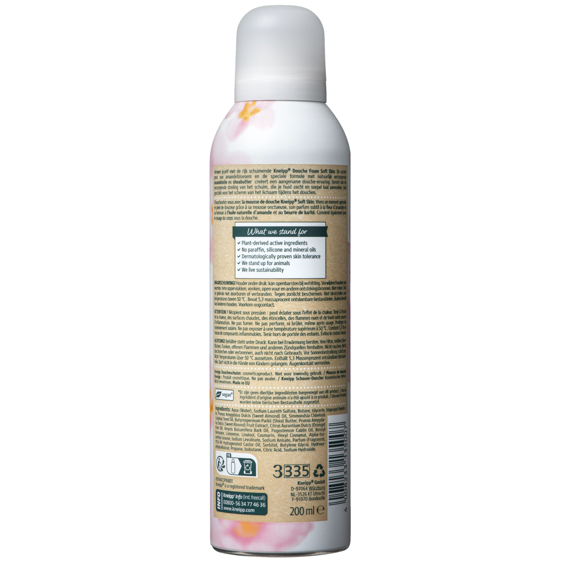 Schaum-Dusche Soft Skin - R&uuml;ckansicht