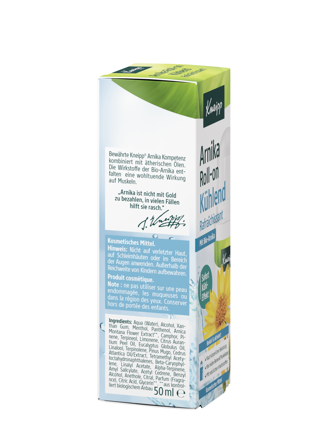 Arnika Roll-on K&uuml;hlend - Rechte Ansicht
