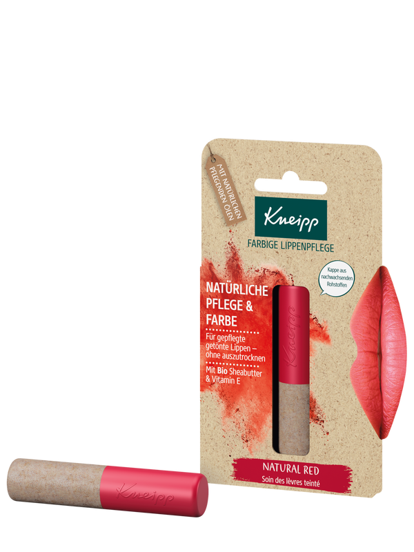 Farbige Lippenpflege Natural Red
