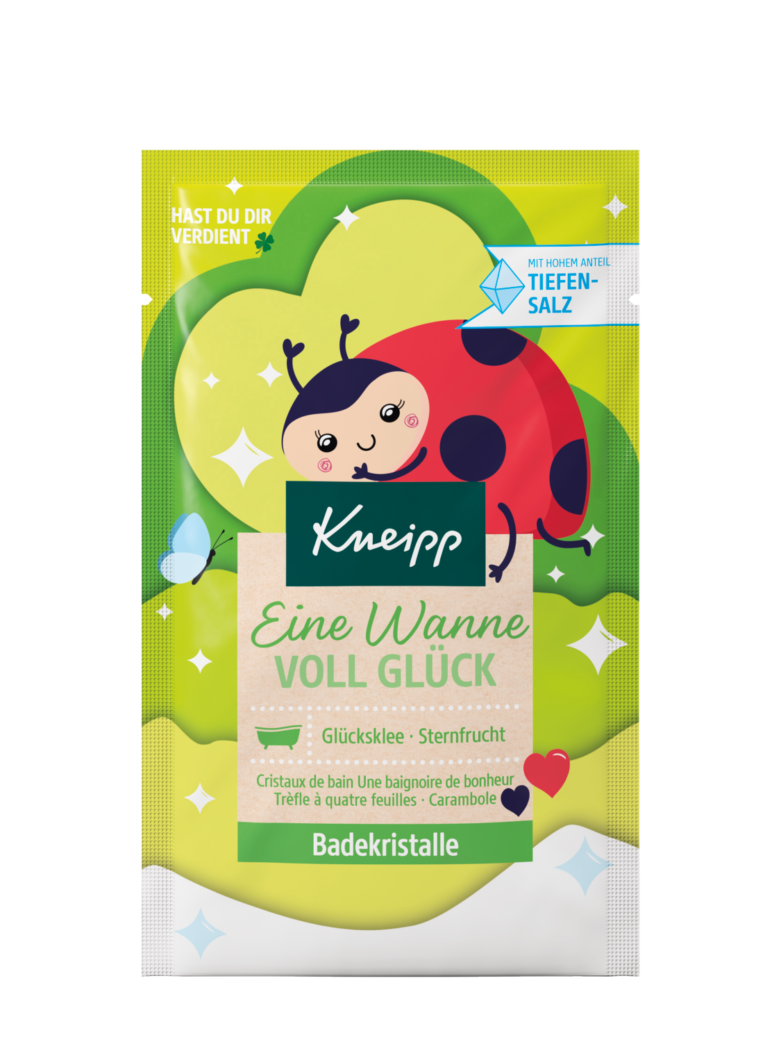 Badekristalle Eine Wanne voll Gl&uuml;ck - Vorderansicht