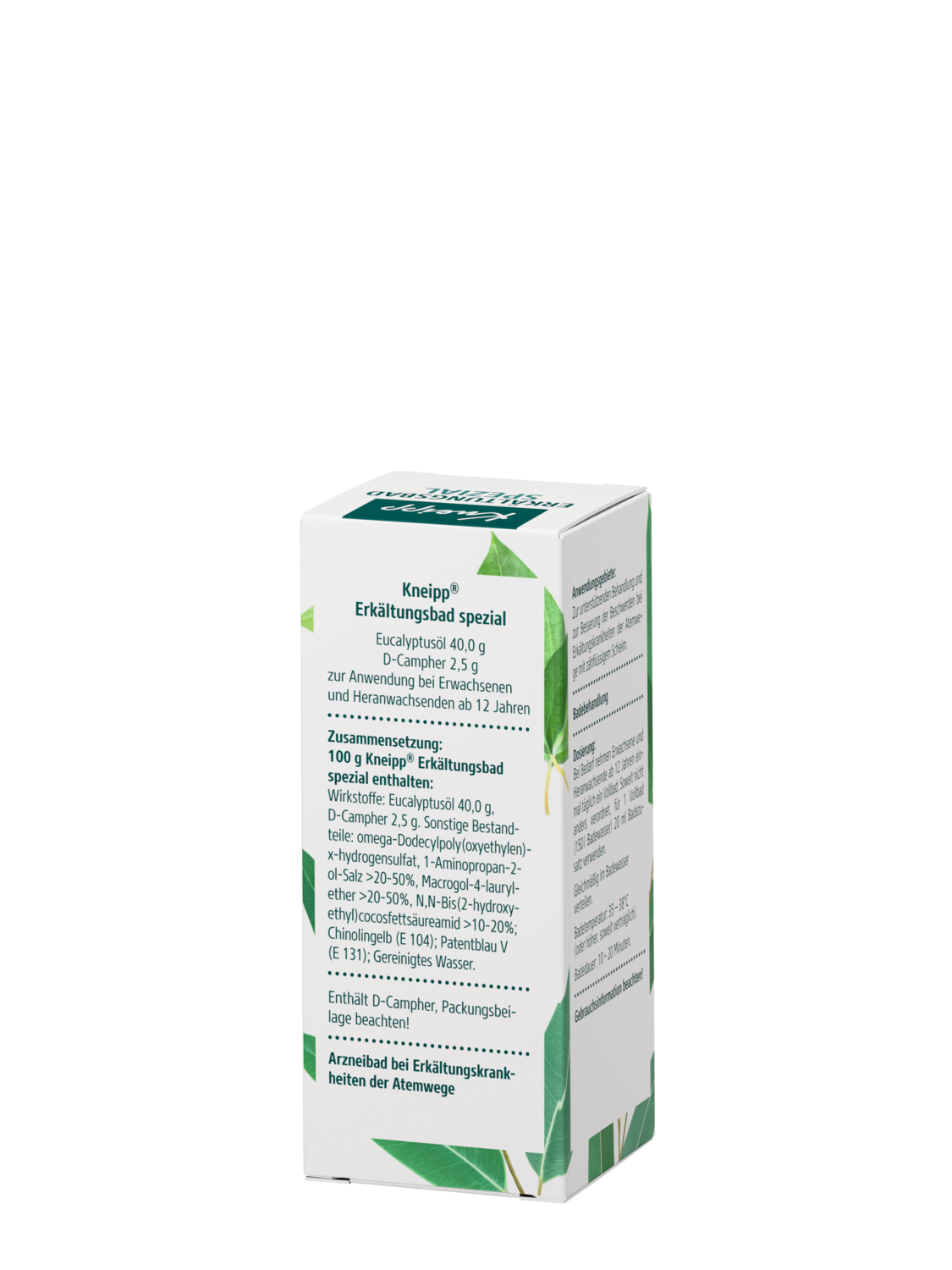 Kneipp Erk&auml;ltungsbad spezial - R&uuml;ckansicht