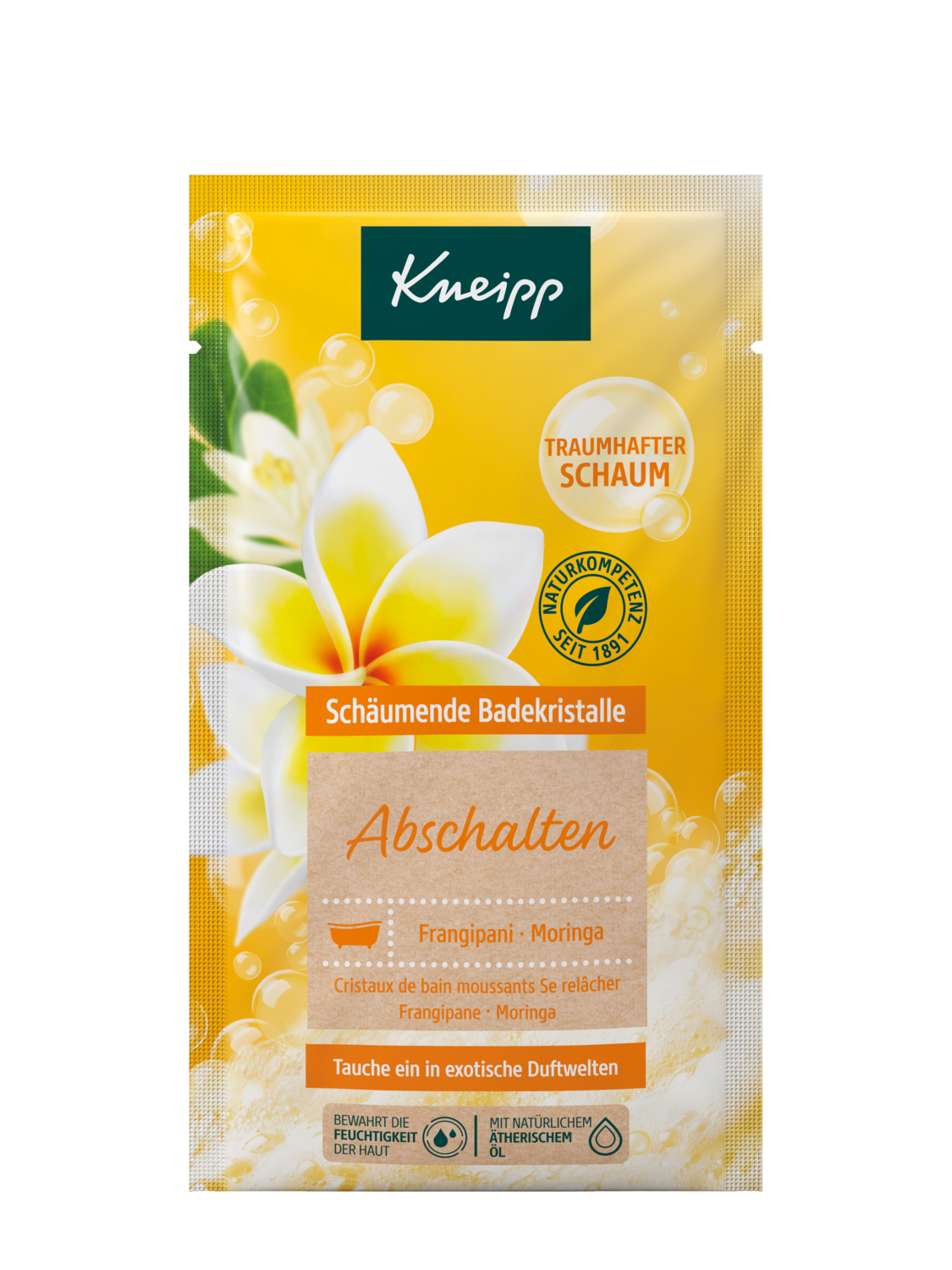 Kneipp Sch&auml;umende Badekristalle Abschalten 80g - Vorderansicht