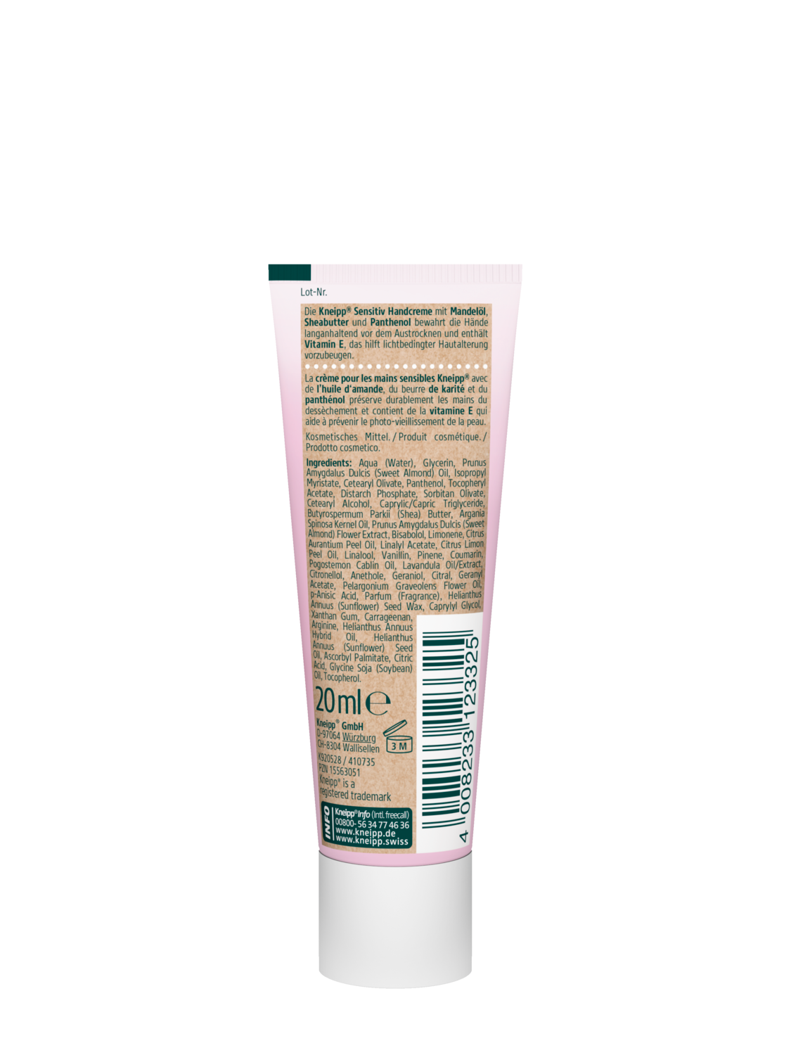 Kneipp Handcreme Mandelbl&uuml;te - R&uuml;ckansicht