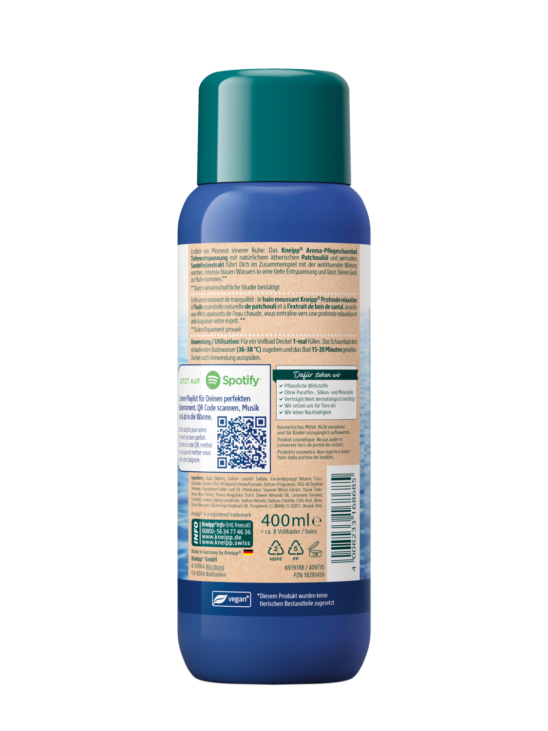 Aroma-Pflegeschaumbad Tiefenentspannung - R&uuml;ckansicht