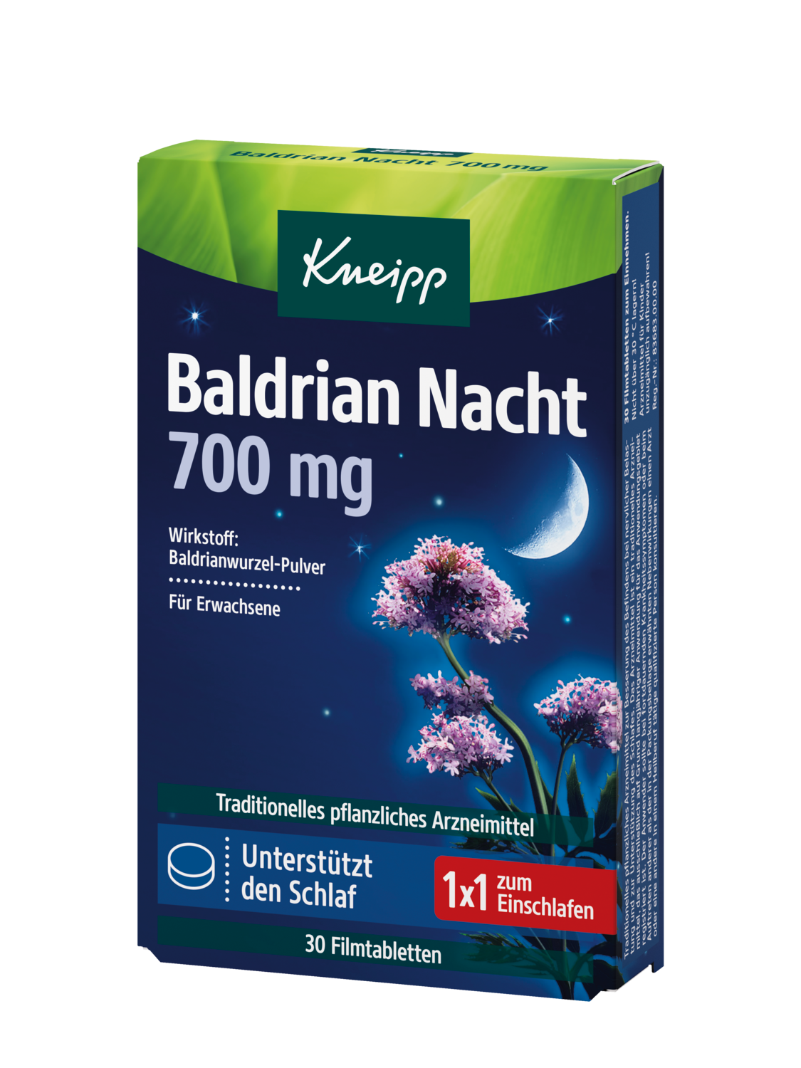 Kneipp Baldrian Nacht 700 mg - Vorderansicht