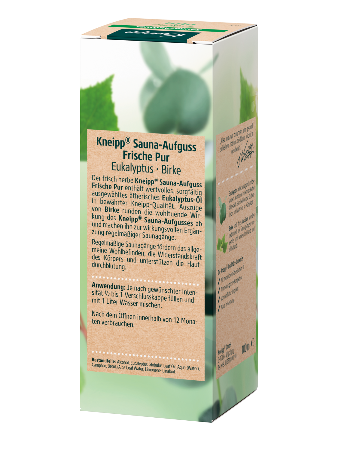 Sauna-Aufguss Frische Pur - R&uuml;ckansicht