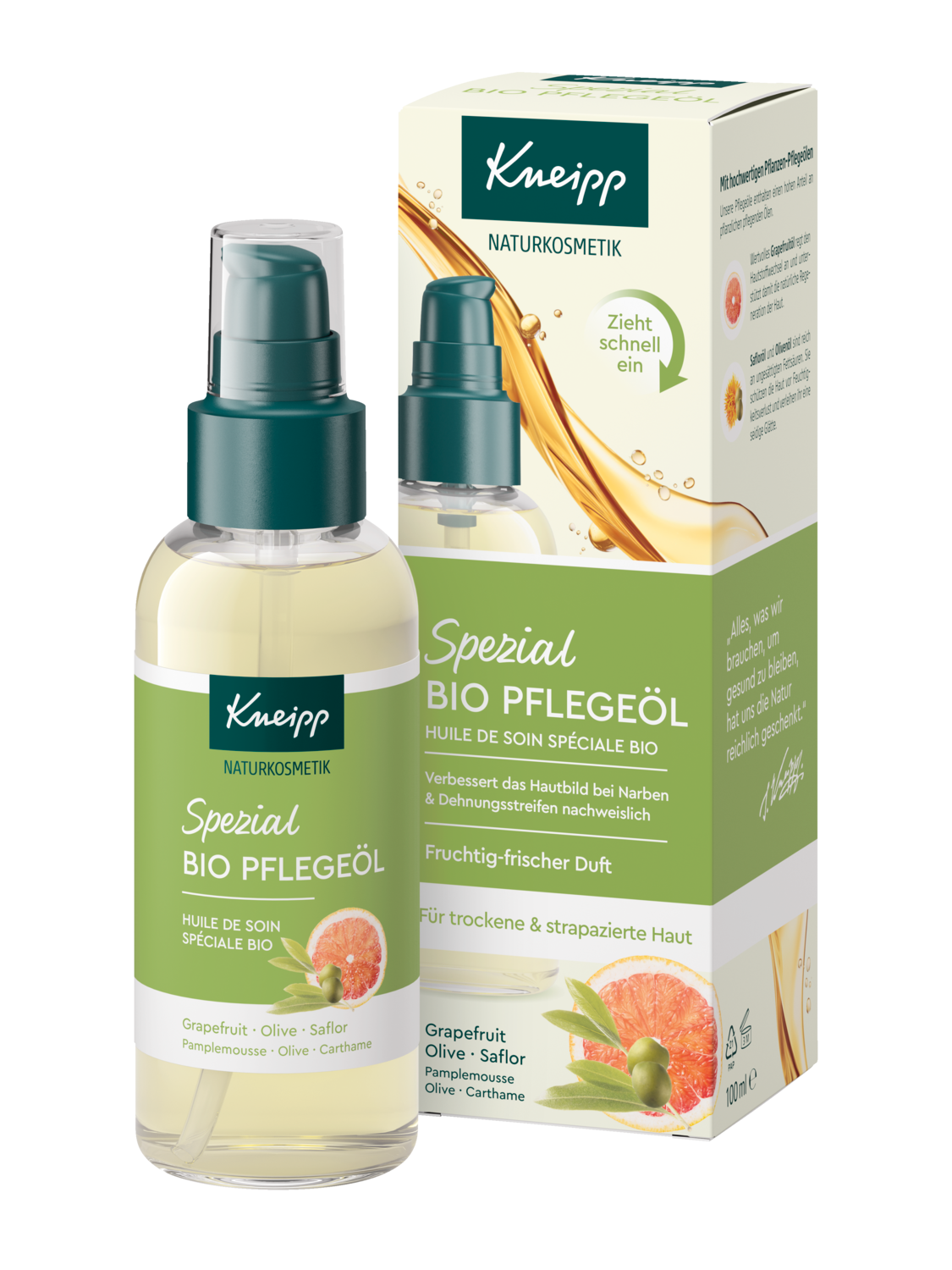 Kneipp Pflege&ouml;l Bio Spezial 100ml - Vorderansicht