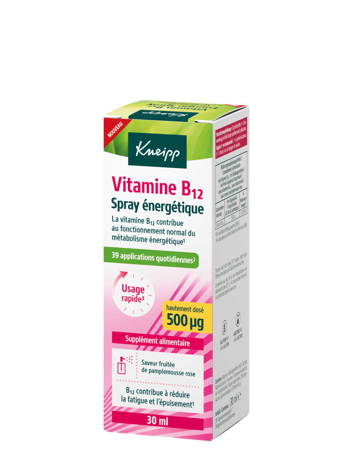 Kneipp Vitamin B12 Energie Spray - R&uuml;ckansicht