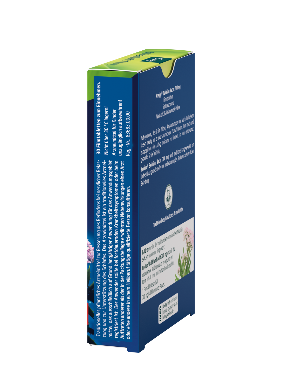 Kneipp Baldrian Nacht 700 mg - Linke Ansicht