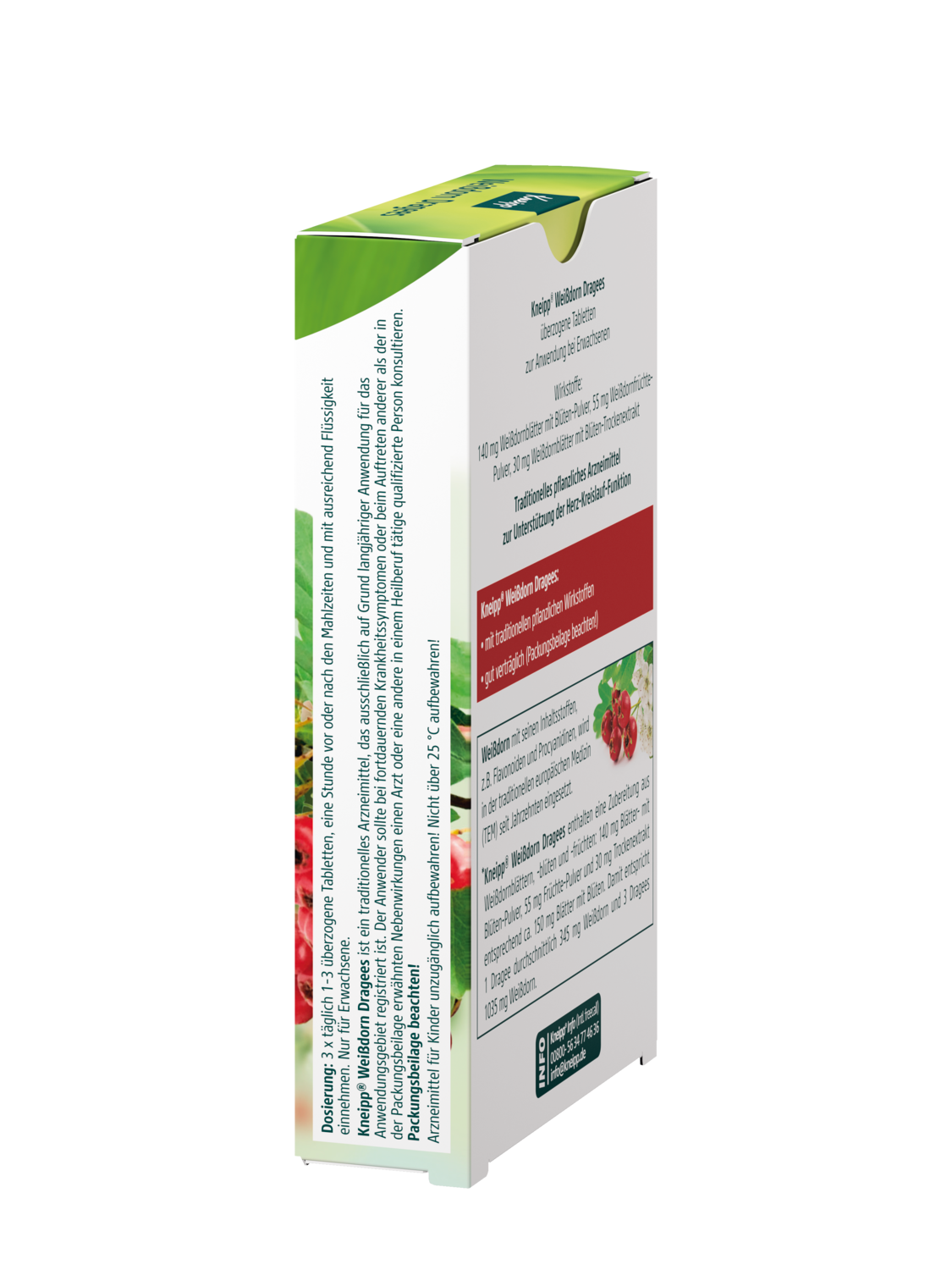 Kneipp Wei&szlig;dorn Dragees - Linke Ansicht