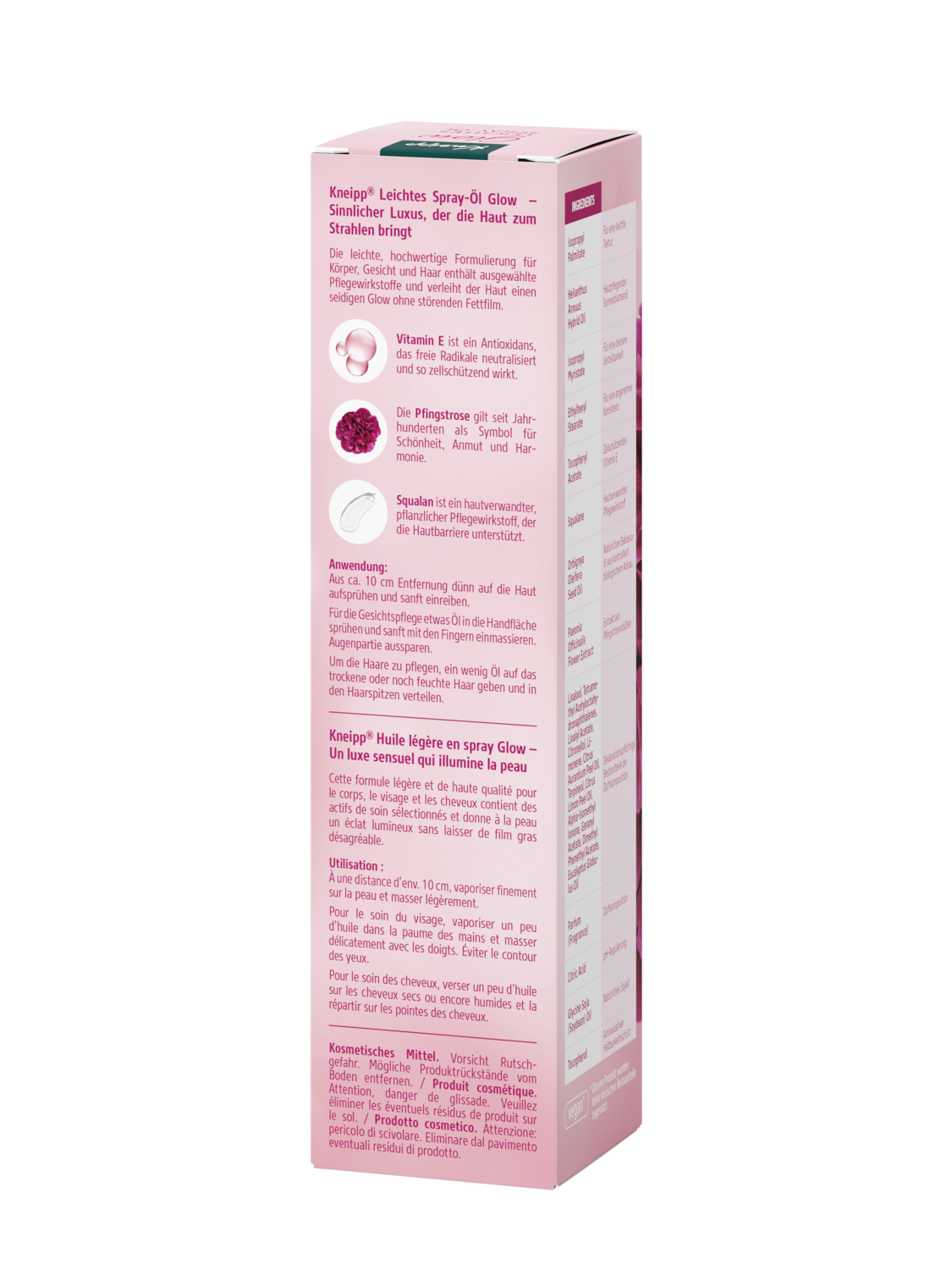 Kneipp Leichtes Spay-&Ouml;l Glow - R&uuml;ckansicht
