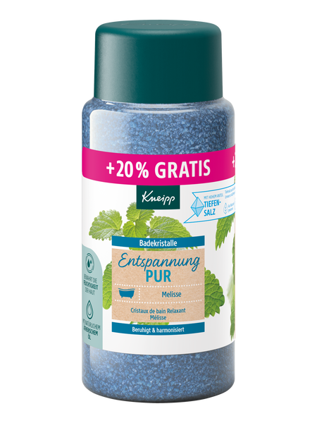 Badekristalle Entspannung Pur + 20% gratis - Vorderansicht
