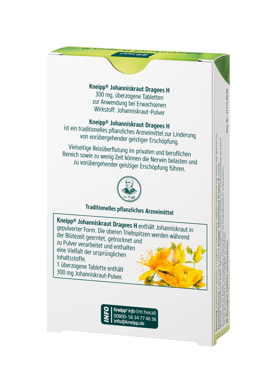 Kneipp Kneipp Johannniskraut Dragees H - R&uuml;ckansicht