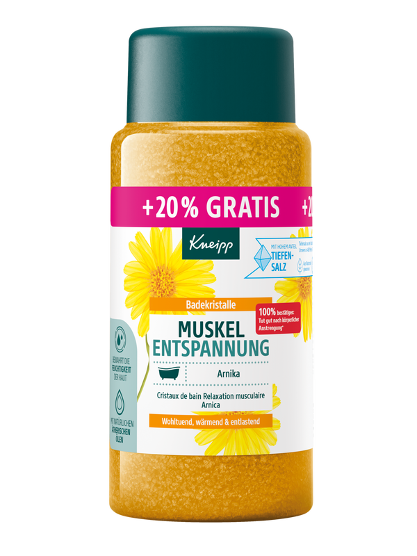 Badekristalle Muskel Entspannung + 20% gratis