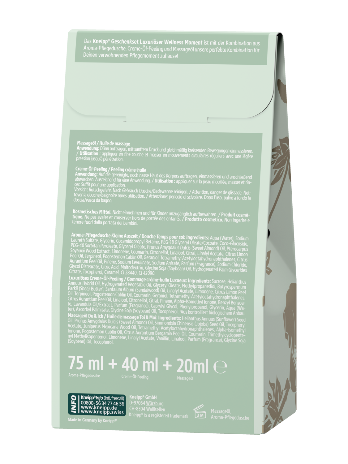 Geschenkset Luxuri&ouml;ser Wellness Moment - R&uuml;ckansicht