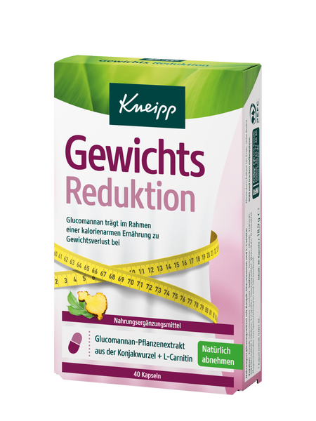 KNEIPP Gewichts Reduktion 40 Kapseln - Vorderansicht