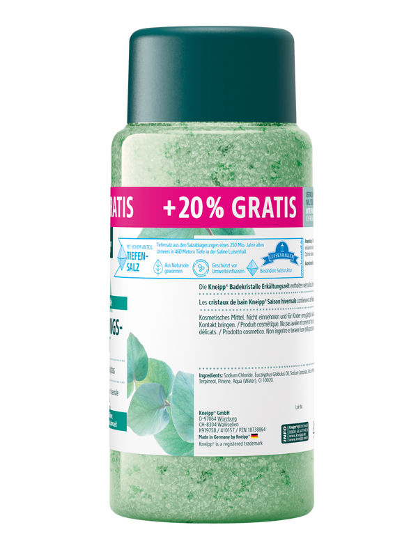 Badekristalle Erk&auml;ltungszeit + 20% gratis