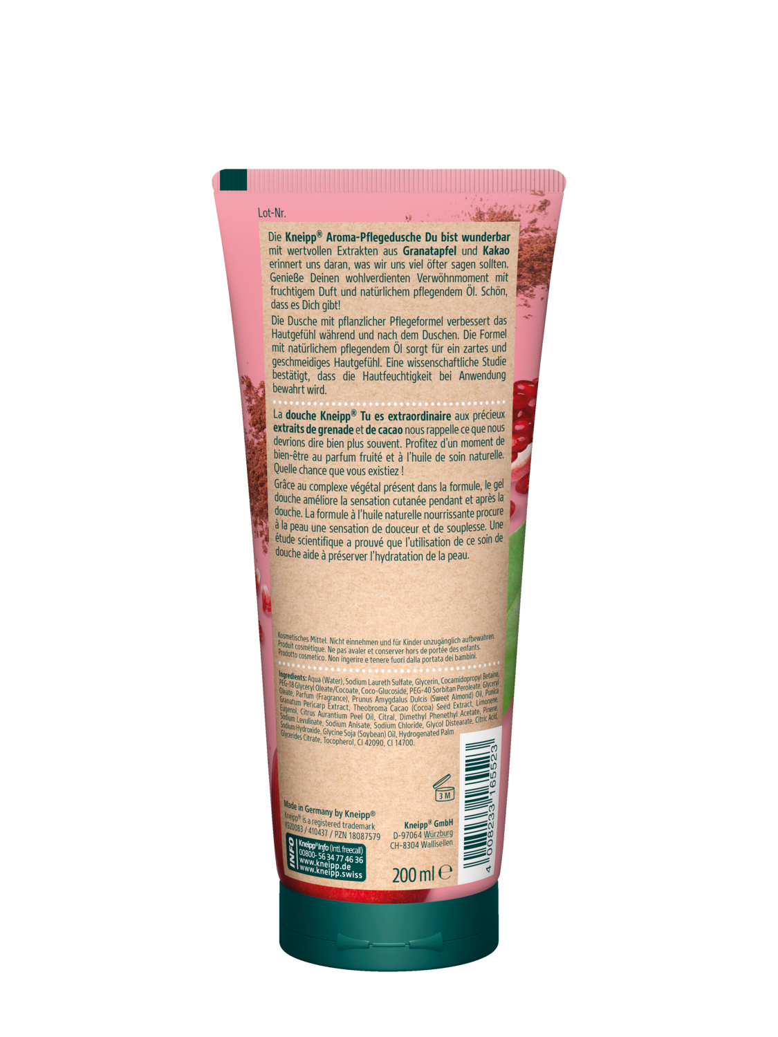 Kneipp Dusche Du Bist Wunderbar 200ML - R&uuml;ckansicht