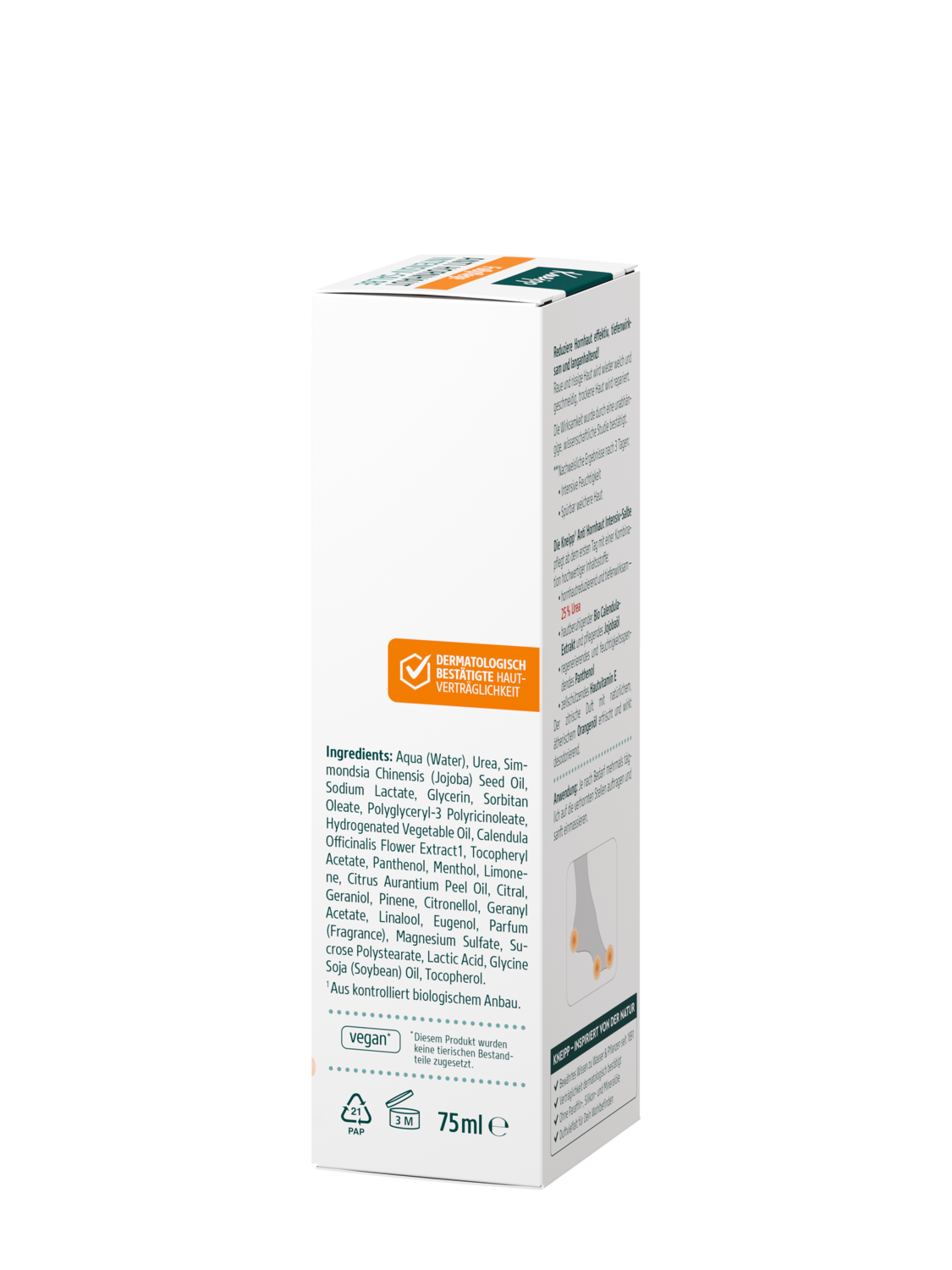 Kneipp Anti Hornhaut Intensiv Salbe 75ml - Linke Ansicht
