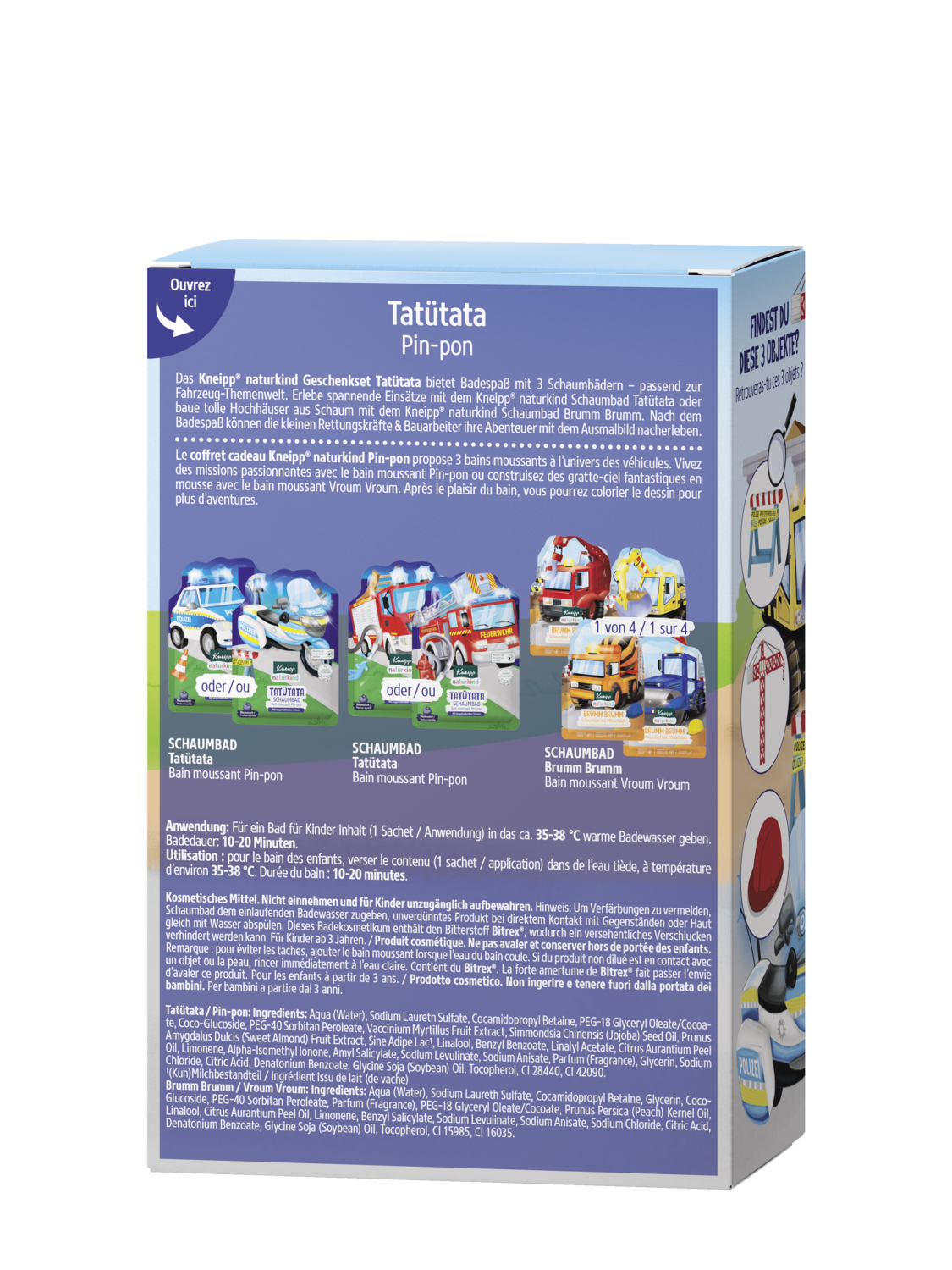 Naturkind Geschenkset Tat&uuml;tata - R&uuml;ckansicht