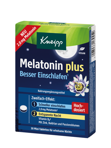 Melatonin plus - besser einschlafen - Vorderansicht