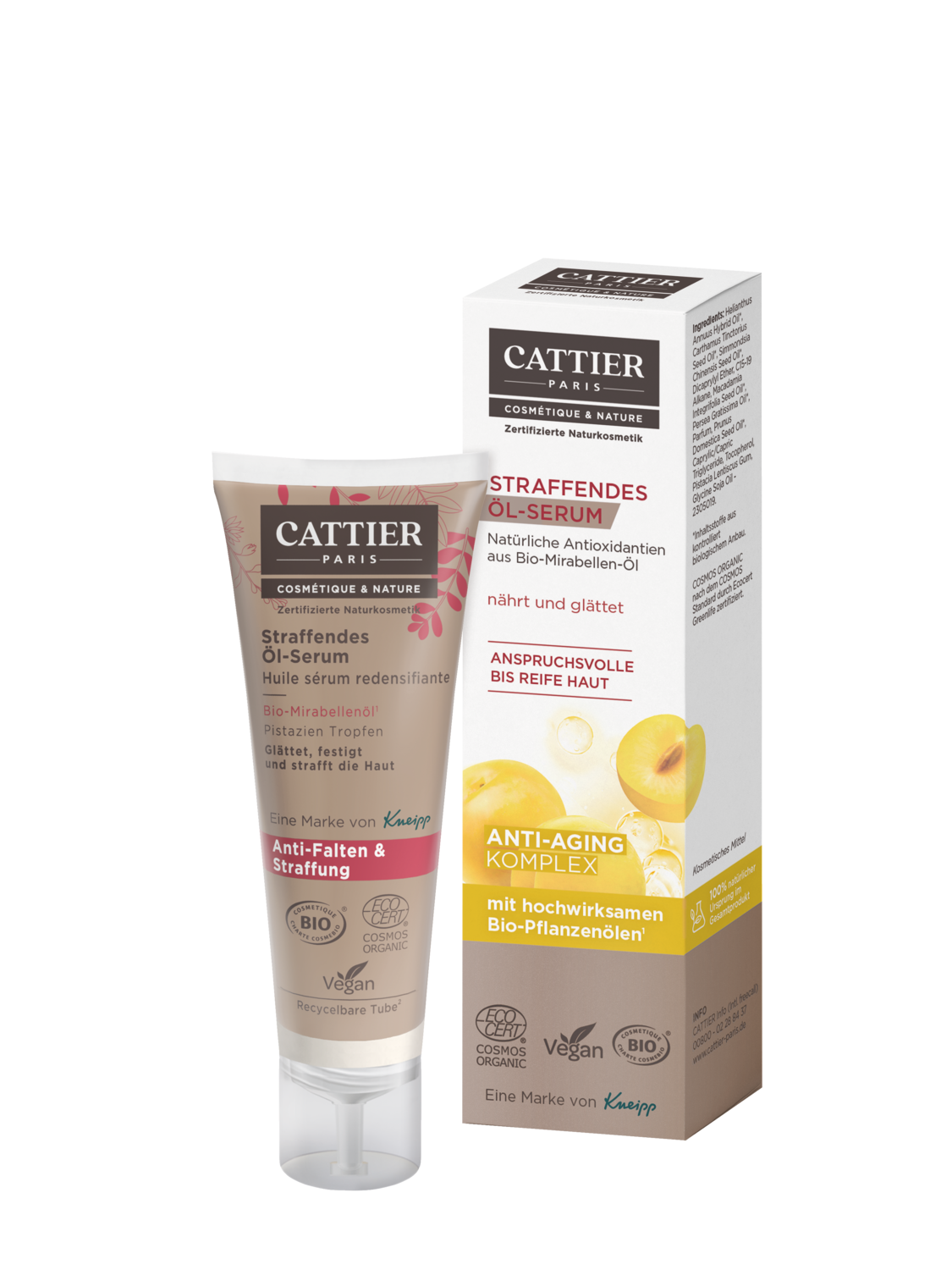 Cattier Straffendes &Ouml;l-Serum - Vorderansicht