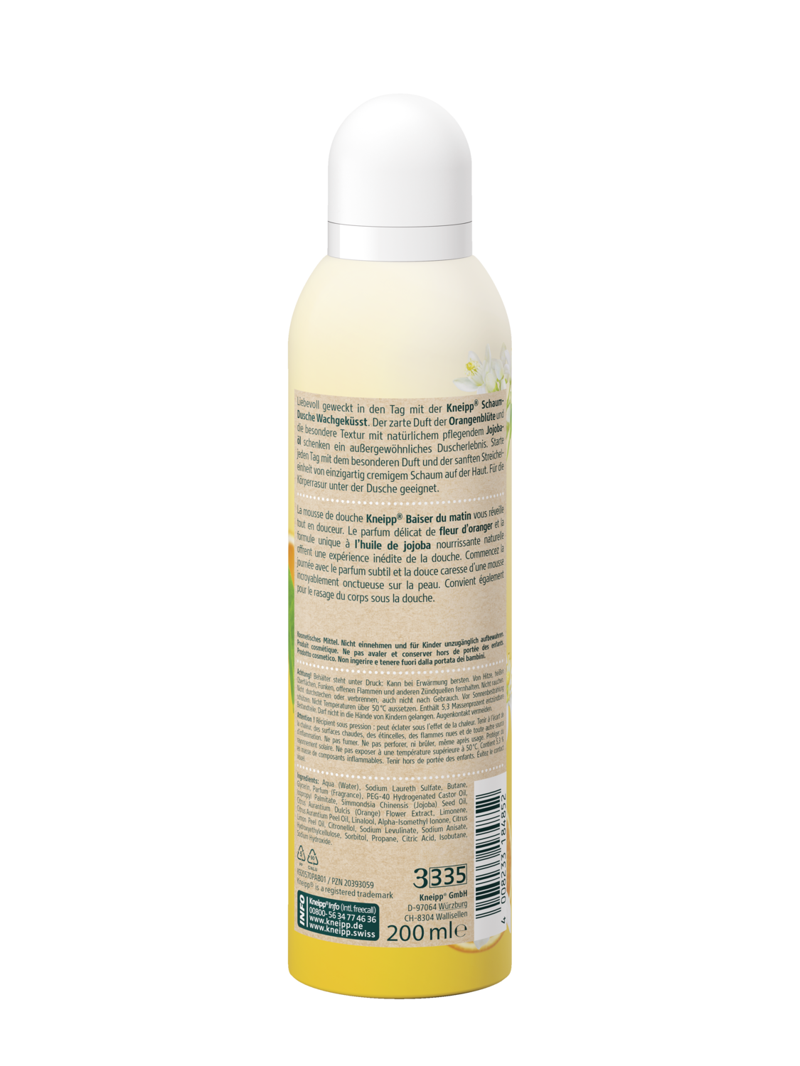 Kneipp Schaum-Dusche Wachgek&uuml;sst - R&uuml;ckansicht