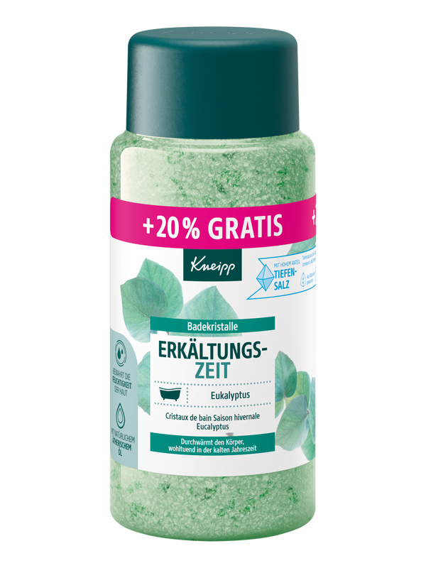 Badekristalle Erk&auml;ltungszeit + 20% gratis