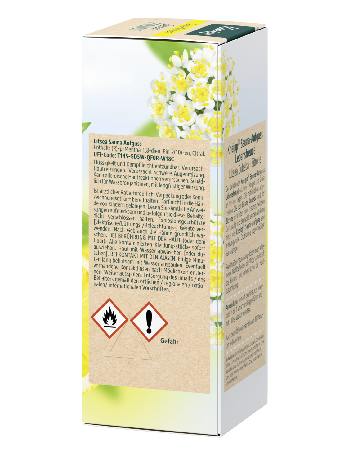 Sauna-Aufguss Lebensfreude - Linke Ansicht