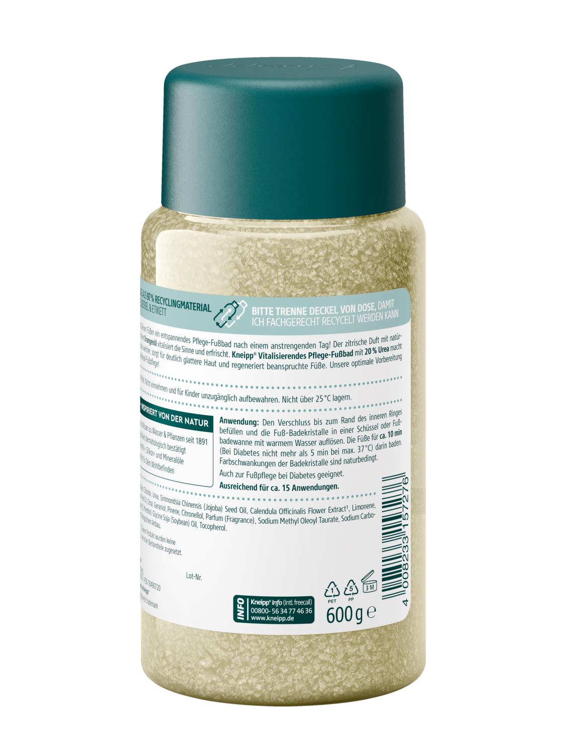 Kneipp Vitalisierendes Fu&szlig;bad - R&uuml;ckansicht