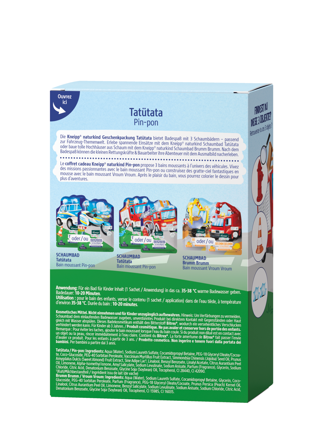 Naturkind Geschenkset Tat&uuml;tata - R&uuml;ckansicht