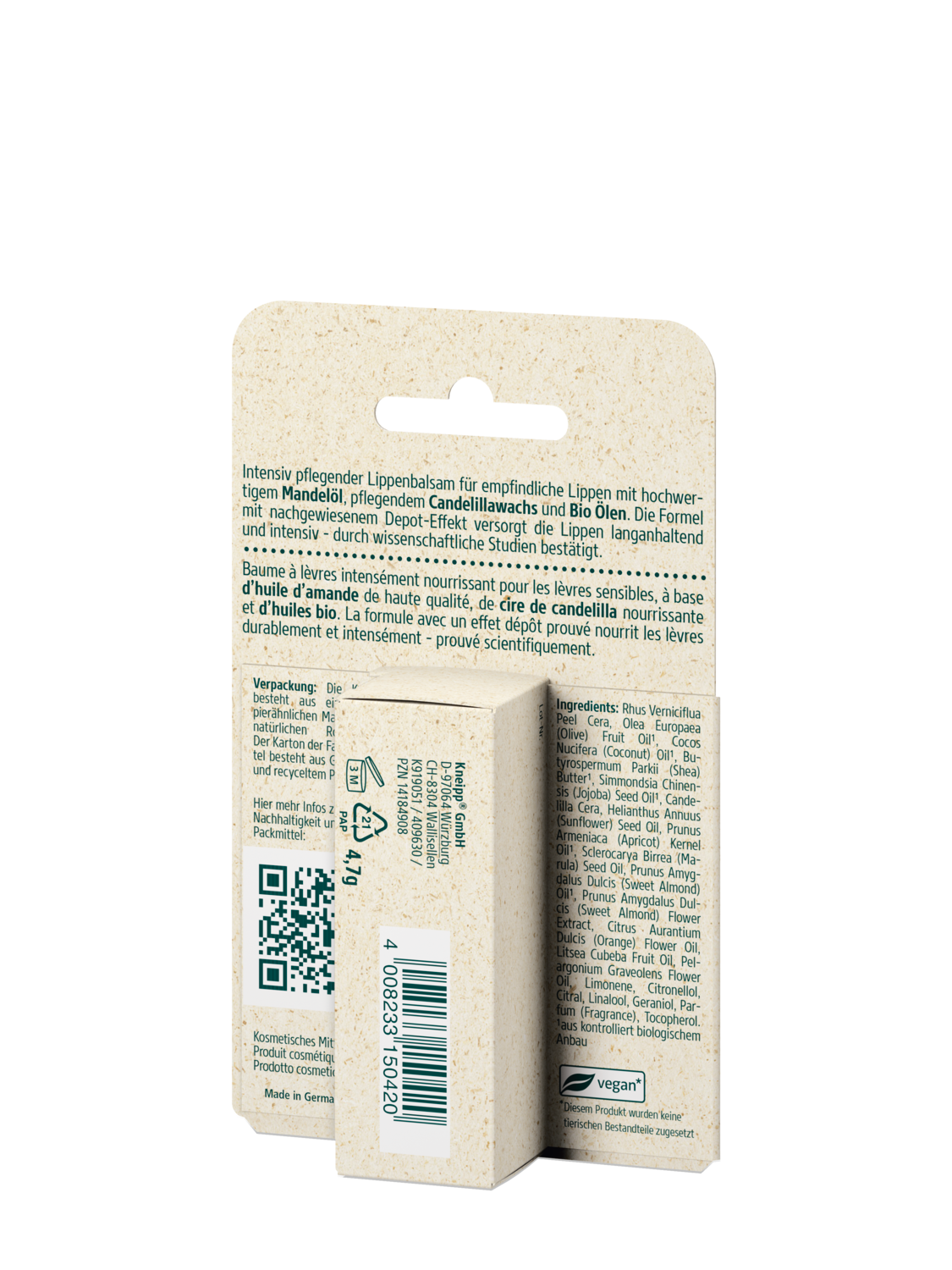 Lippenpflege Hautzart - R&uuml;ckansicht