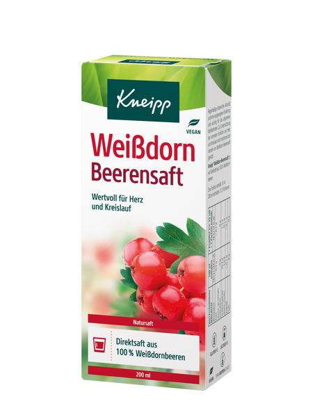 Weißdorn Beerensaft - Rückansicht