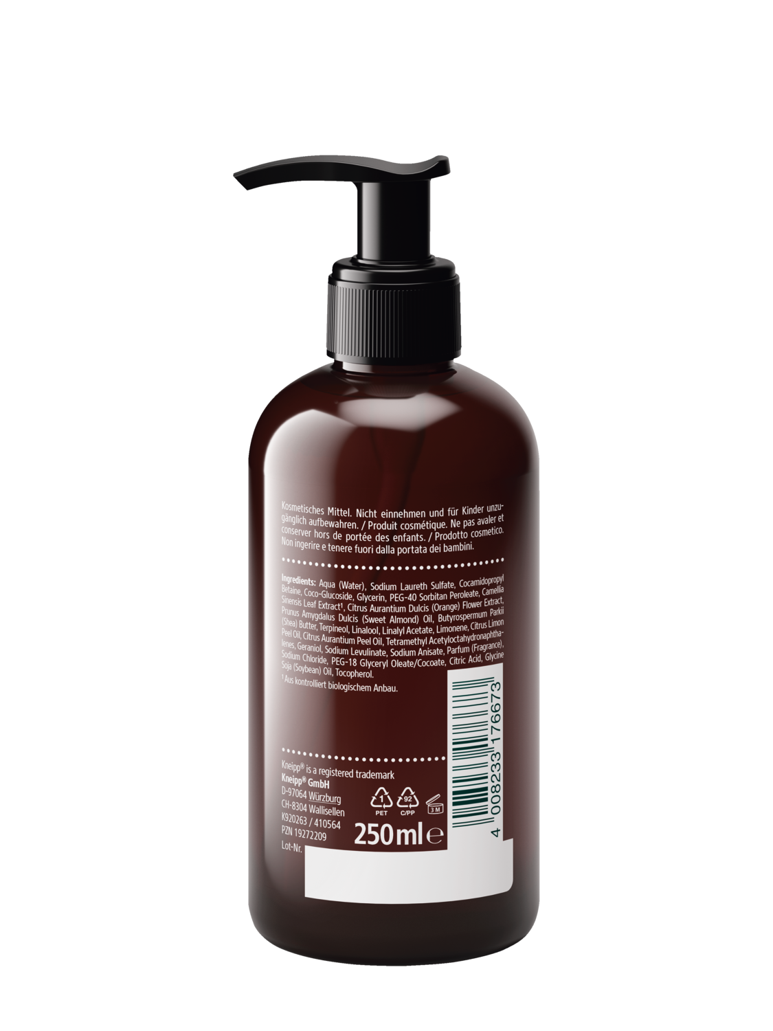 Milde Aroma-Pflegeseife Gr&uuml;ner Tee & Orangenbl&uuml;ten - Rechte Ansicht