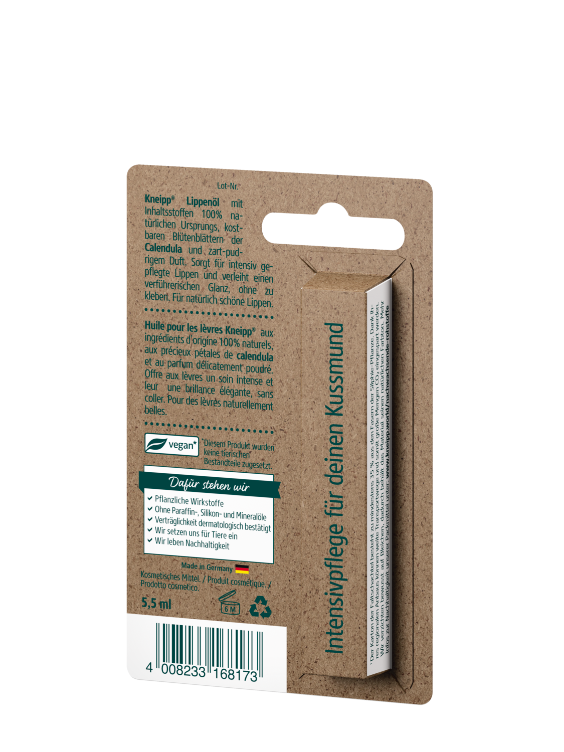 Lippen&ouml;l Calendula - R&uuml;ckansicht