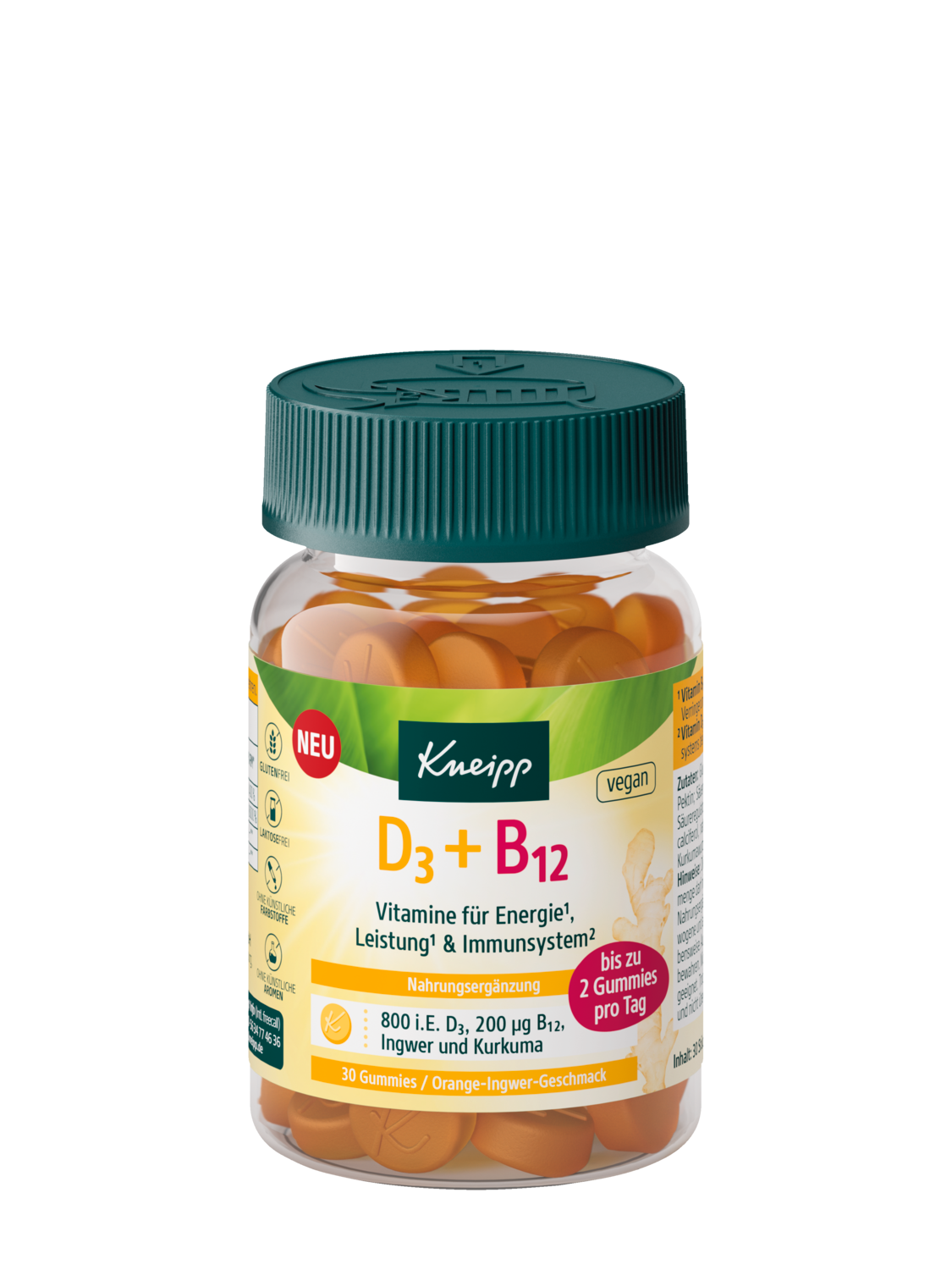 D3 + B12 Gummies - Vorderansicht