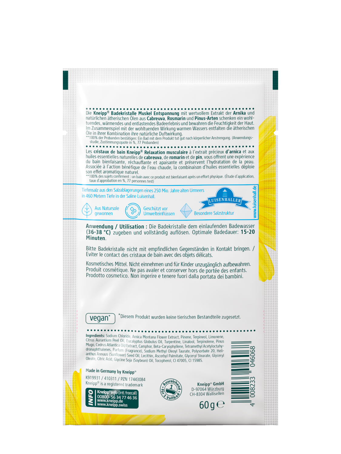 Kneipp BK Muskel Entspannung 60g - R&uuml;ckansicht