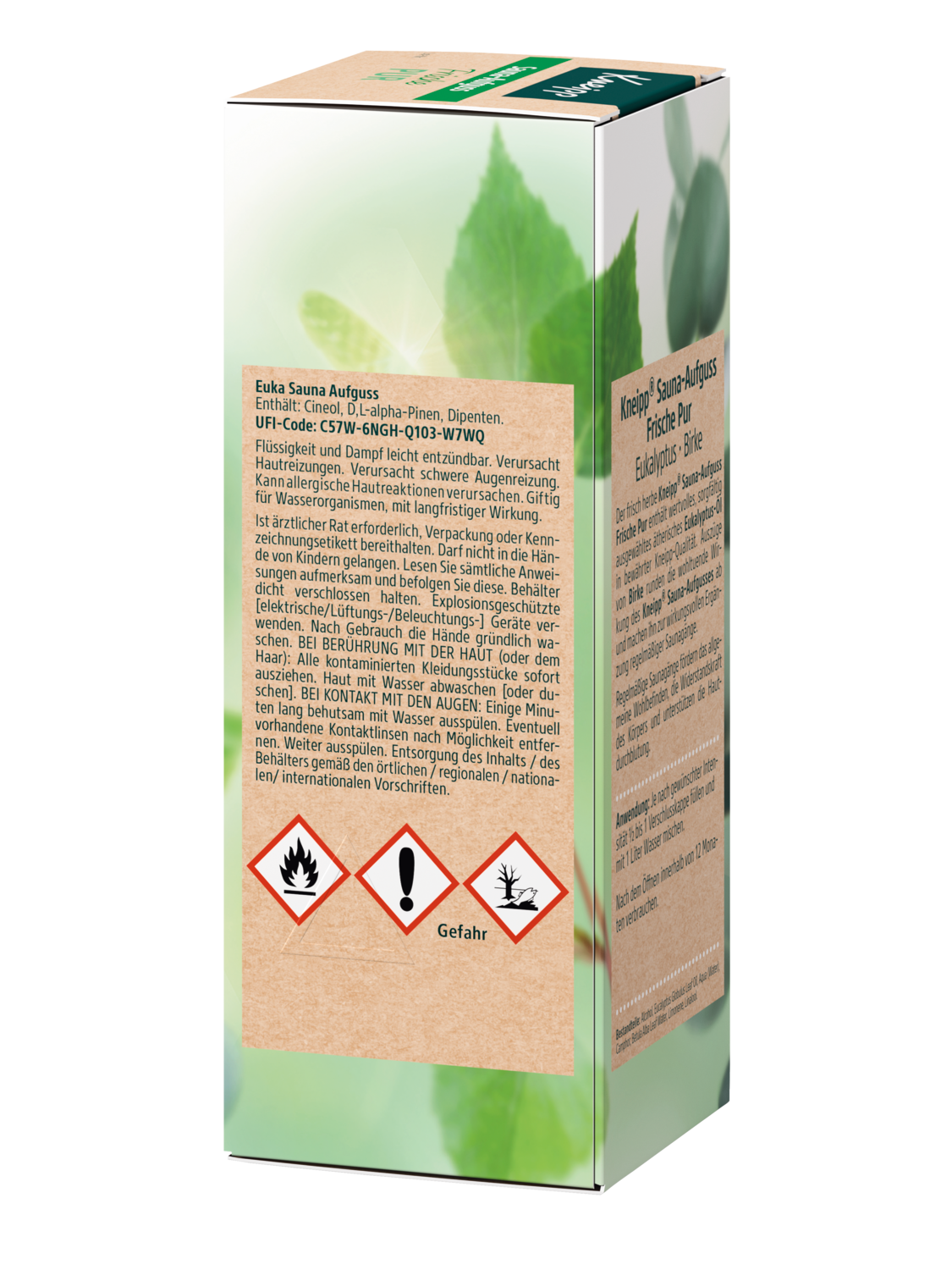 Kneipp Sauna-Aufguss Frische Pur 100ml - Linke Ansicht
