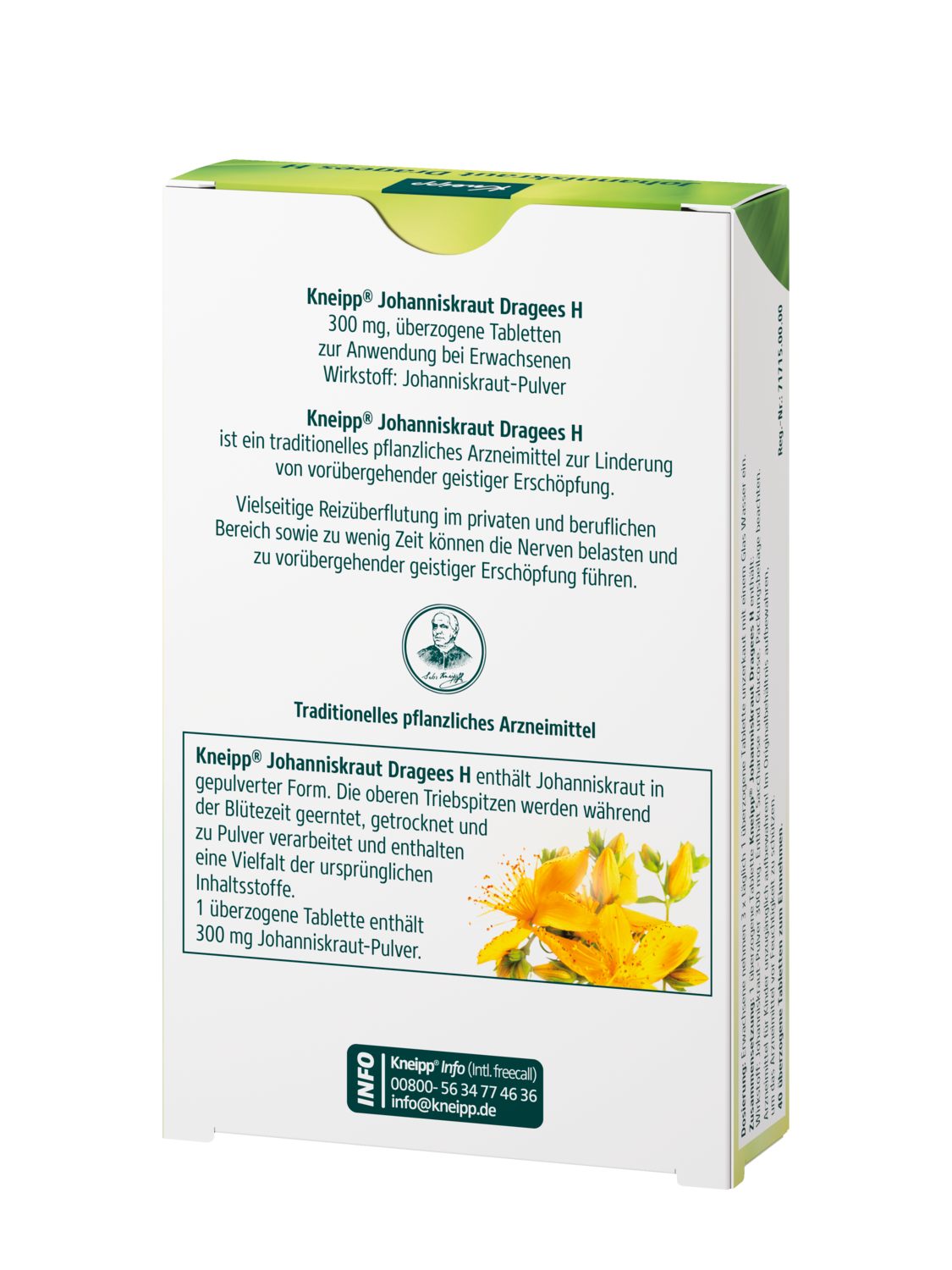 Kneipp Kneipp Johannniskraut Dragees H - R&uuml;ckansicht