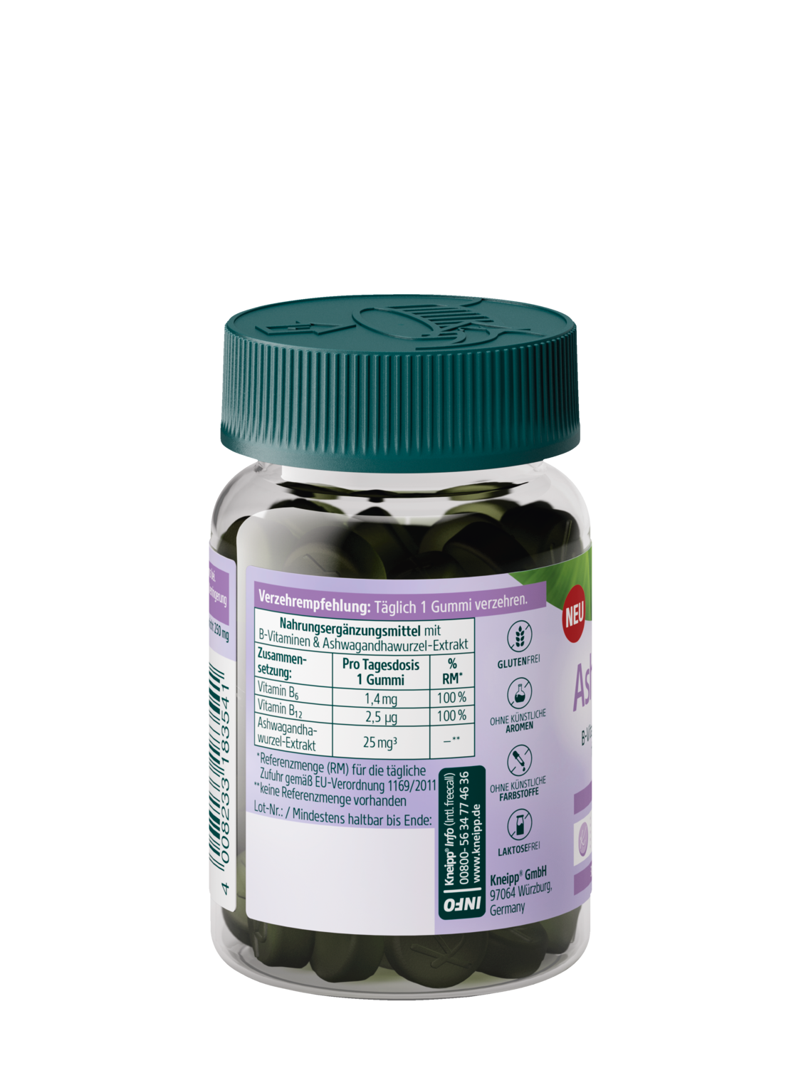 Ashwagandha Gummies - R&uuml;ckansicht