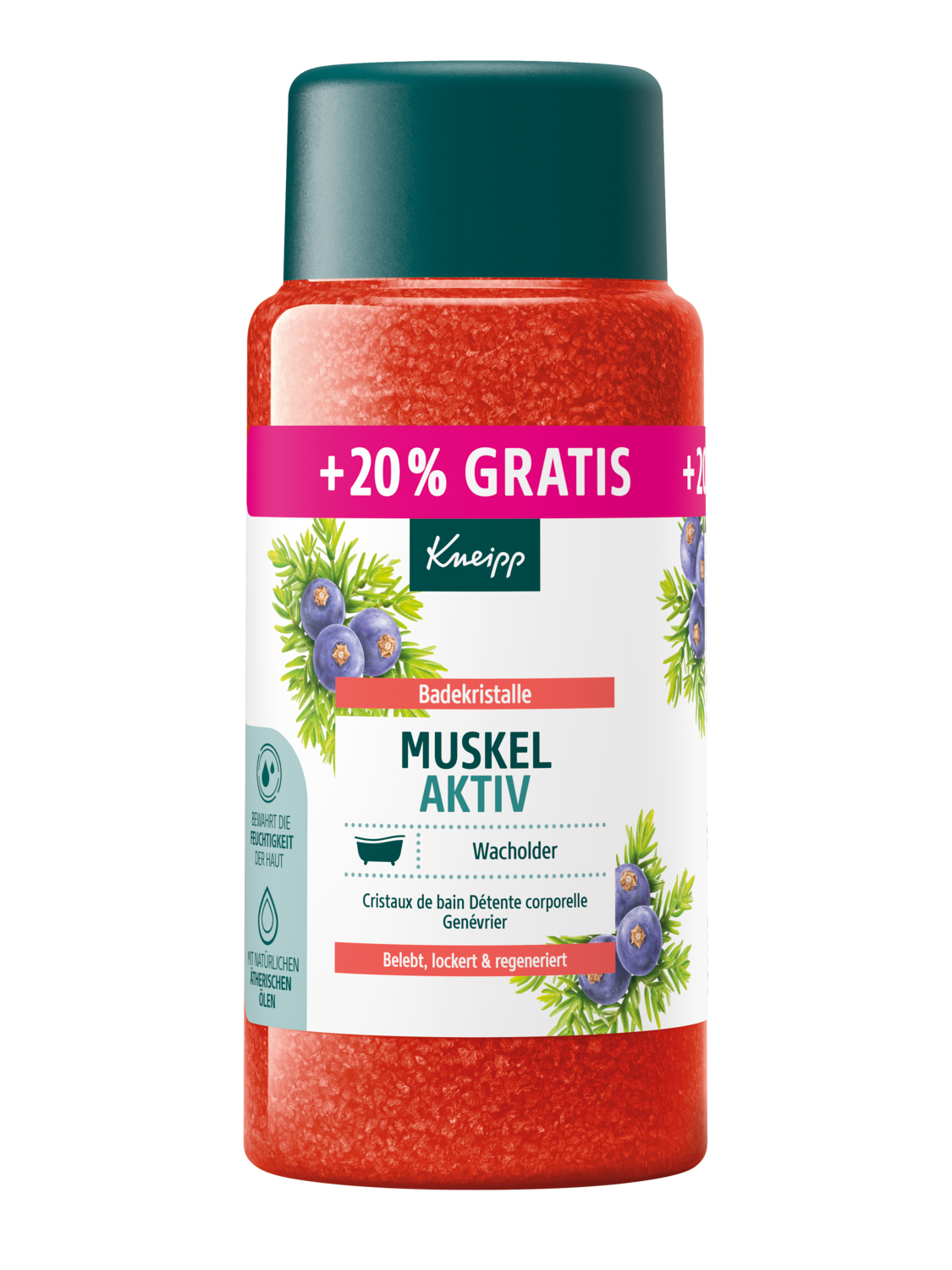 Badekristalle Muskel Aktiv + 20% gratis - Vorderansicht