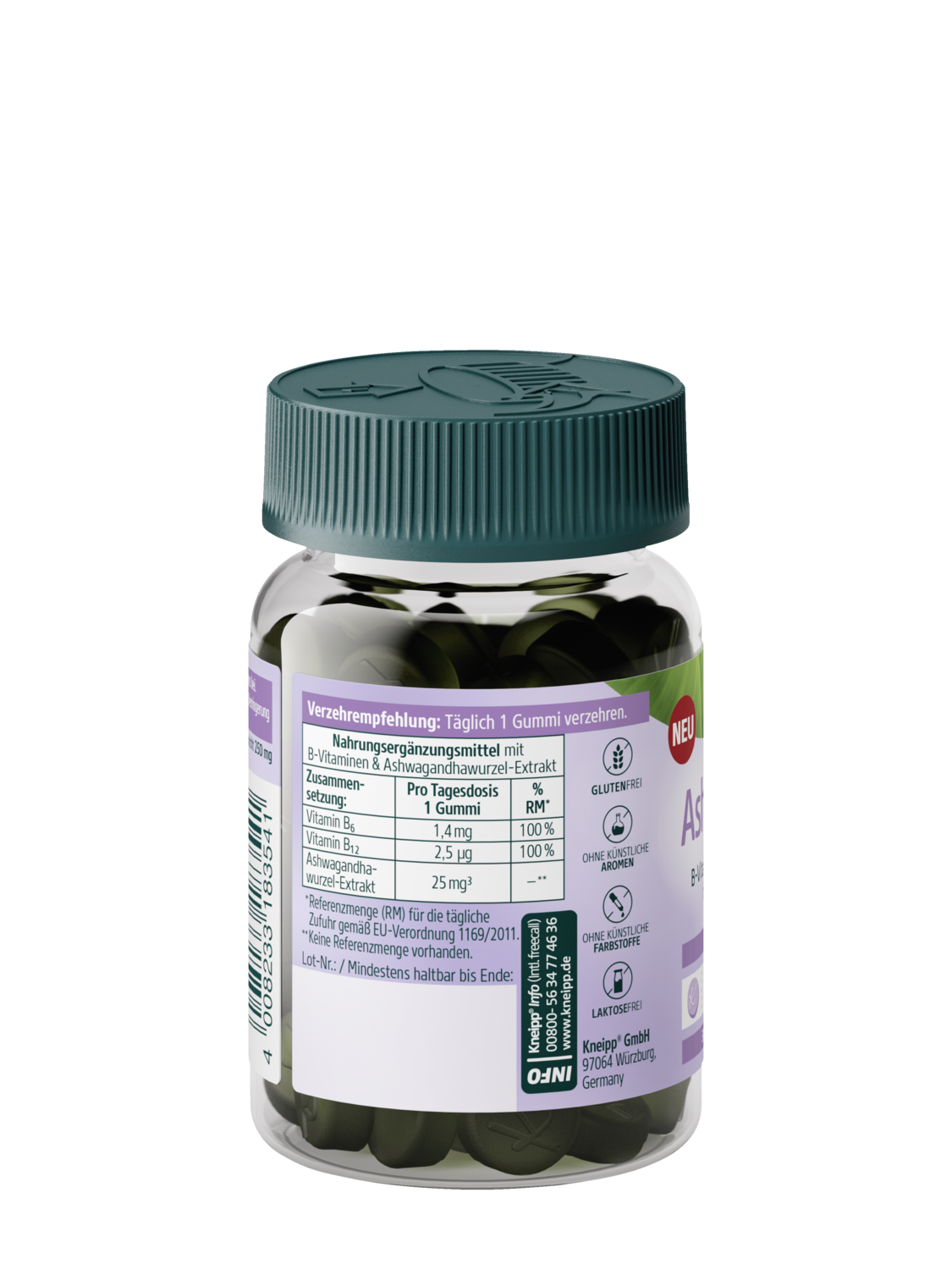 Kneipp Ashwagandha Gummies - R&uuml;ckansicht