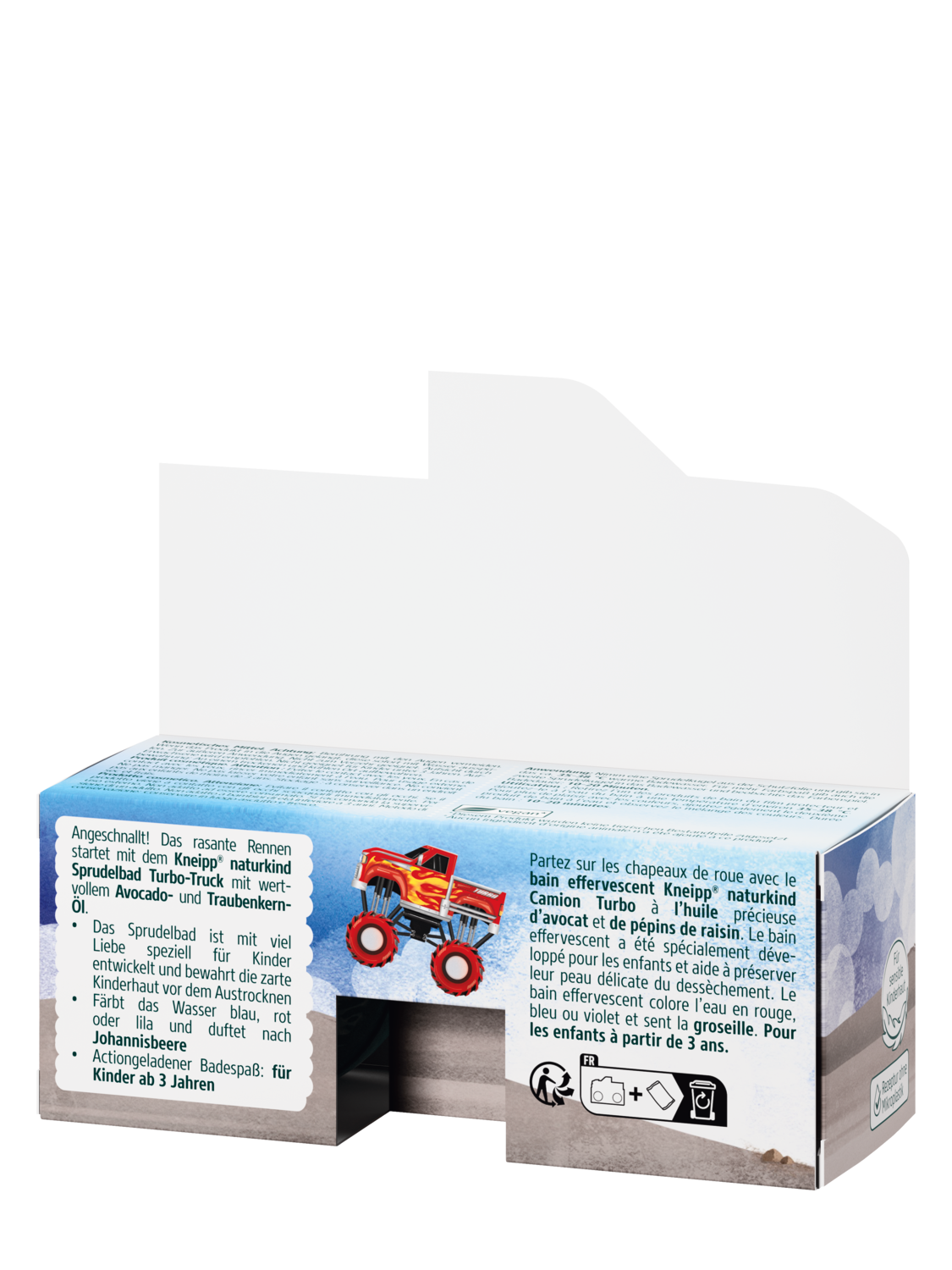 Naturkind Sprudelbad Turbo-Truck - R&uuml;ckansicht