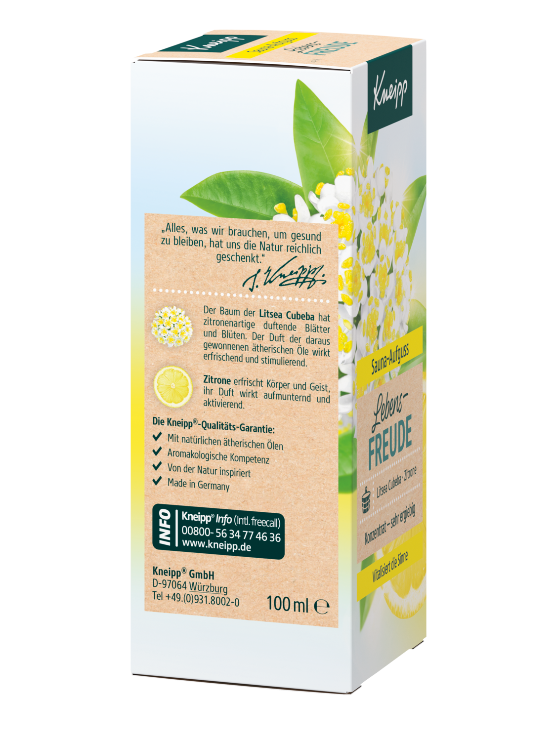 Sauna-Aufguss Lebensfreude - Rechte Ansicht