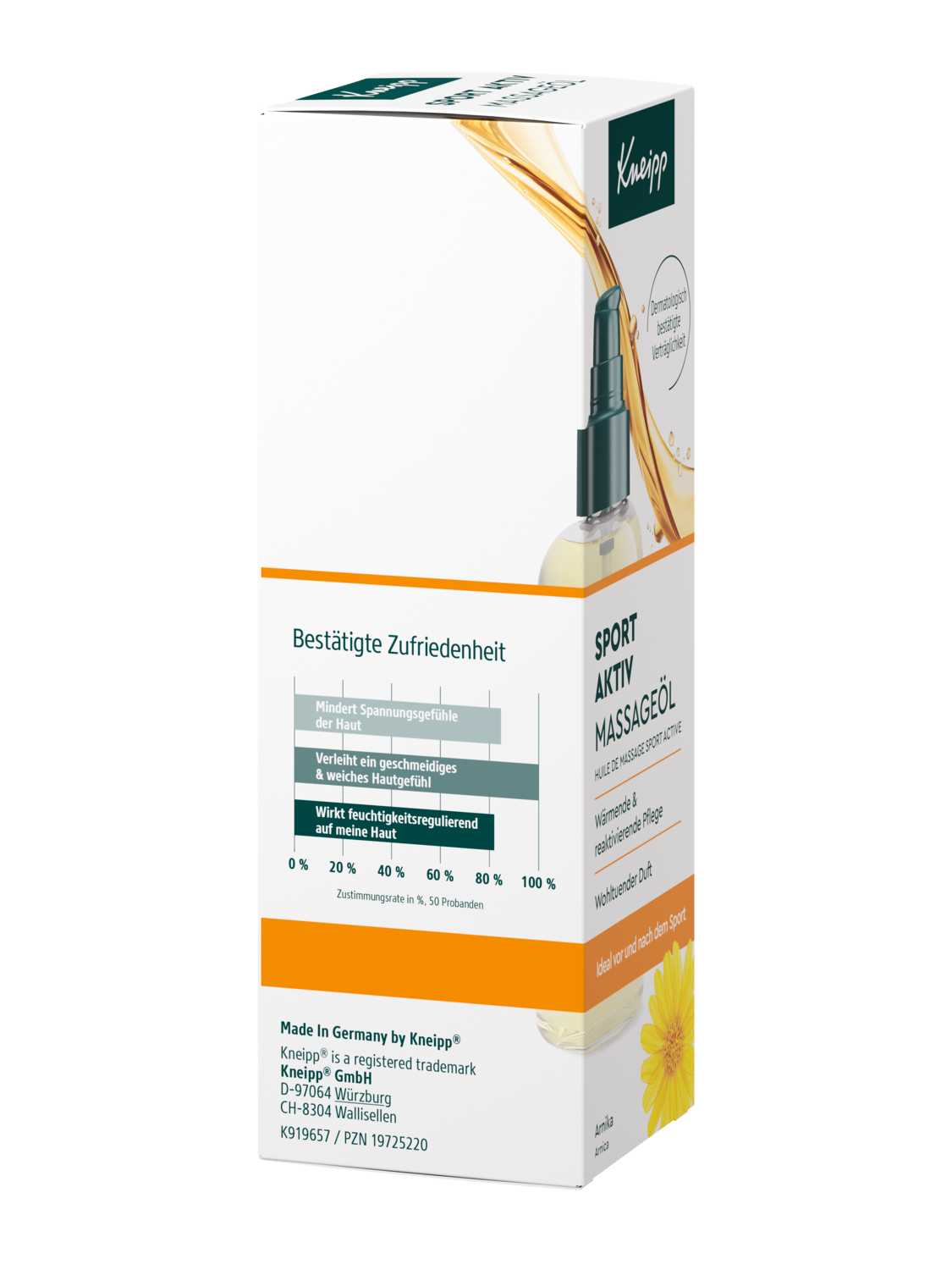 Sport Aktiv Massage&ouml;l - Rechte Ansicht